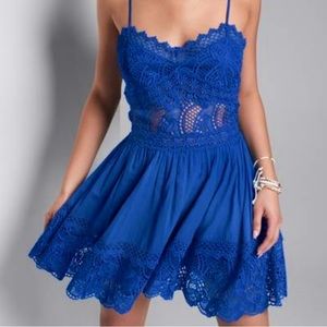 Crochet A Line Mini dress
